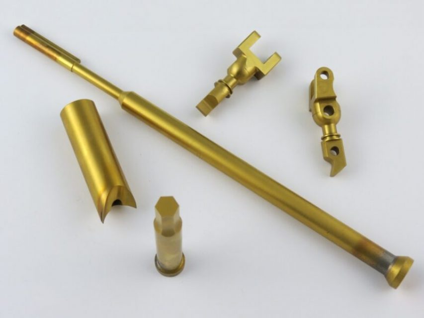 Machined and coated parts
