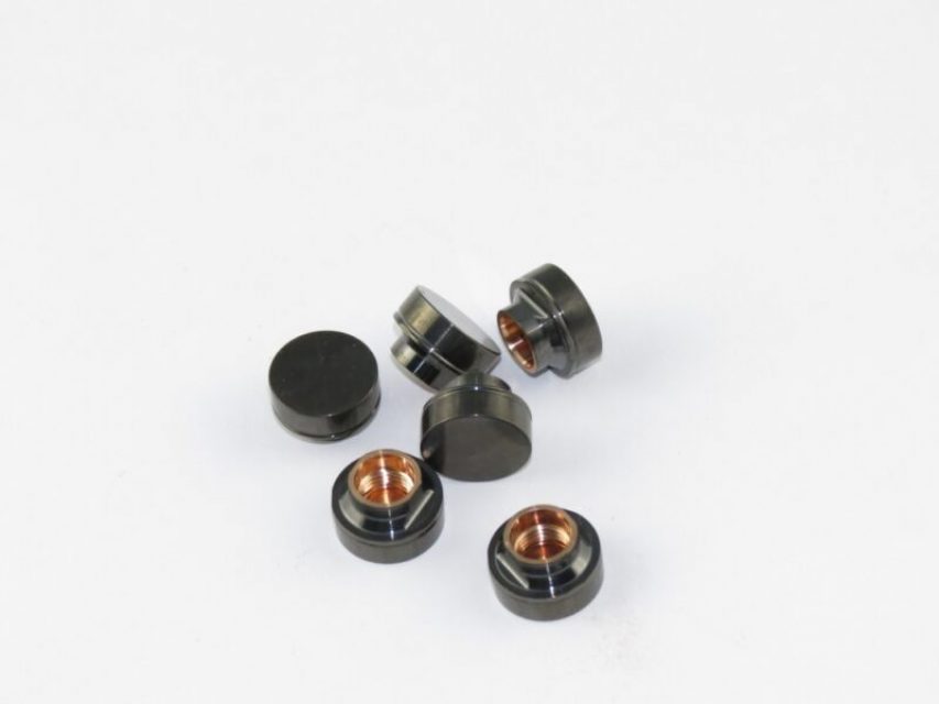 Machined and coated parts
